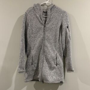 L.L.Bean Women’s Hooded Sweater Fleece Jacket, Size Small